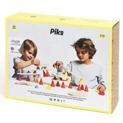 Jeu D'équilibre En Bois Piks Big Kit 64 Pièces Oppi® - Jouets Pédagogiques En Bois -Jouets En Bois jeu d equilibre en bois piks big kit oppi jouet sen bois 7