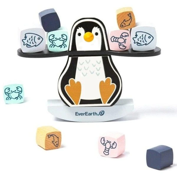 Jeu D'équilibre En Bois Pingouin Gourmand EverEarth® - Jouets Bois 3 Jeu D'équilibre En Bois Pingouin Gourmand EverEarth® - Jouets Bois
