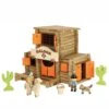 Jeu De Construction En Bois Far West Le Saloon 170 Pièces Jeujura® | Ref: 8067 - Jouet En Bois Jeujura -Jouets En Bois jeu de construction en bois far west le saloon 170 pieces jeujura jouet en bois jeujura