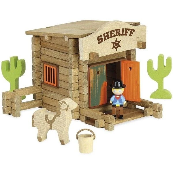 Jeu De Construction En Bois Far West Sherif Office 80 Pièces Jeujura® | Ref: 8066 - Jouet En Bois Jeujura 3 Jeu De Construction En Bois Far West Sherif Office 80 Pièces Jeujura® | Ref: 8066 - Jouet En Bois Jeujura
