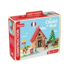 Jeu De Construction En Bois Le Chalet De Noël 90 Pièces Jeujura® | Ref: 8094 - Jouets Bois France -Jouets En Bois jeu de construction en bois le chalet de noel 90 pieces jeujura ref 8094 jouets bois france 3