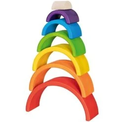 Jeu De Construction Montessori Arche 'Arc En Ciel' Goki® Evolution - Jouets En Bois -Jouets En Bois jeu de construction montessori arche lever du soleil goki evolution jouets en bois 2