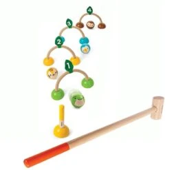 Jeu De Croquet En Bois Intérieur Extérieur Plantoys® - Jouet En Bois