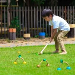 Jeu De Croquet En Bois Intérieur Extérieur Plantoys® - Jouet En Bois -Jouets En Bois jeu de croquet en bois interieur exterieur plantoys jouet en bois 4
