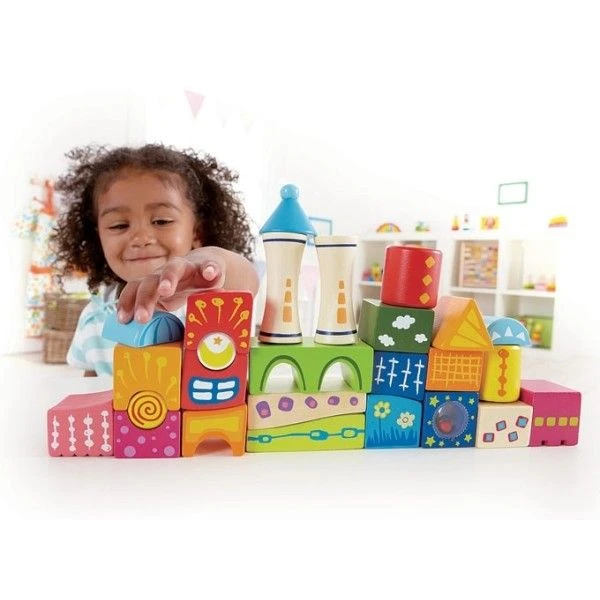 Jeu De Cubes Château Fort Fantasia - Jouets Bio Hape 6 Jeu De Cubes Château Fort Fantasia - Jouets Bio Hape – Image 4