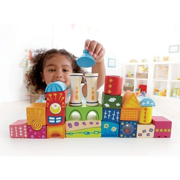 Jeu De Cubes Château Fort Fantasia - Jouets Bio Hape 7 Jeu De Cubes Château Fort Fantasia - Jouets Bio Hape – Image 5
