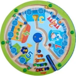 Jeu En Bois Labyrinthe Magnétique Le Petit Train De Bille HABA® - Circuit Billes