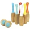 Jeu En Bois Quilles De Bowling Bicolores Vilac® - Jouets En Bois France