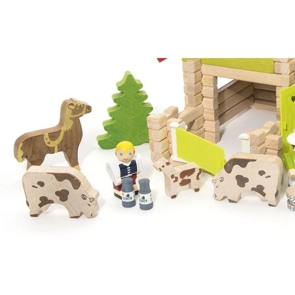 Jeujura Chalet à Comté Avec Camion Et Animaux 180pcs | Ref: 8054 - Jouets En Bois Jeujura 5 Jeujura Chalet à Comté Avec Camion Et Animaux 180pcs | Ref: 8054 - Jouets En Bois Jeujura – Image 3