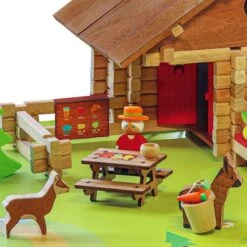 Jeux De Construction En Bois Le Refuge De La Marmotte 150 Pièces Jeujura® | Ref: 8090 - Jouets Bois France -Jouets En Bois jeux de construction en bois le refuge de la marmotte 150 pieces jeujura ref 8090 jouets bois france 5