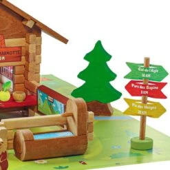 Jeux De Construction En Bois Le Refuge De La Marmotte 150 Pièces Jeujura® | Ref: 8090 - Jouets Bois France -Jouets En Bois jeux de construction en bois le refuge de la marmotte 150 pieces jeujura ref 8090 jouets bois france 6
