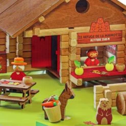 Jeux De Construction En Bois Le Refuge De La Marmotte 150 Pièces Jeujura® | Ref: 8090 - Jouets Bois France -Jouets En Bois jeux de construction en bois le refuge de la marmotte 150 pieces jeujura ref 8090 jouets bois france 7