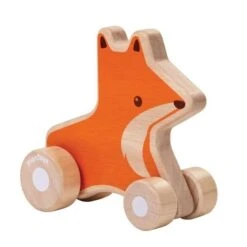 Jouet à Pousser En Bois 'Renard Roulant' Plantoys®- Jouet En Bois 12 Mois