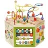 Jouet Cube D'éveil Multi Activités 7 En 1 EverEarth® - Jouets Bois