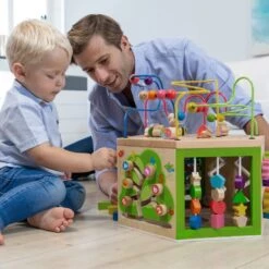 Jouet Cube D'éveil Multi Activités 7 En 1 EverEarth® - Jouets Bois -Jouets En Bois jouet cube d eveil multi activites 7 en 1 everearth jouets bois 5