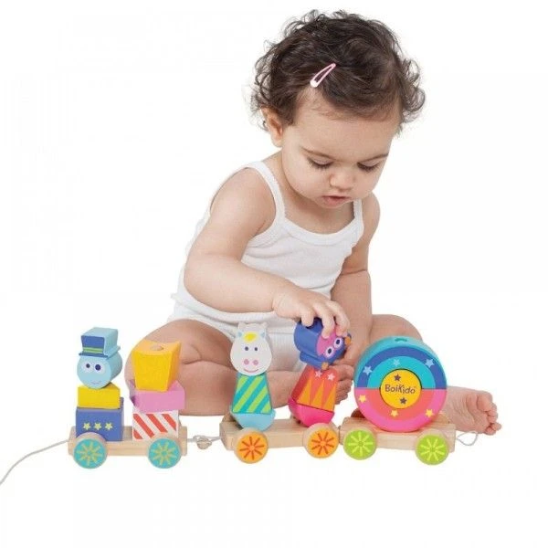 Jouet De Construction à Traîner Train De Formes En Bois 'Boikitrain' Boikido - Jouet En Bois 4 Jouet De Construction à Traîner Train De Formes En Bois 'Boikitrain' Boikido - Jouet En Bois – Image 2