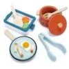 Jouet Dinette En Bois Poêles Et Casseroles Tender Leaf Toys® - Ustensiles Dînette -Jouets En Bois jouet dinette en bois poeles et casseroles tender leaf toys ustensiles dinette