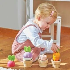 Jouet En Bois à Empiler 'Légumes Extra Drôles' Le Toy Van® - Jouets En Bois -Jouets En Bois jouet en bois a empiler legumes extra droles le toy van jouets en bois 5