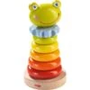 Jouet En Bois Anneaux à Enficher Grenouille HABA® - Jouets Haba -Jouets En Bois jouet en bois anneaux a enficher grenouille haba jouets haba