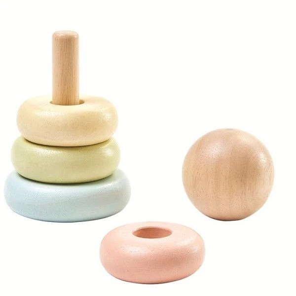 Jouet En Bois Anneaux à EnficherPastel Plantoys® - Jouet En Bois Bébé 5 Jouet En Bois Anneaux à EnficherPastel Plantoys® - Jouet En Bois Bébé – Image 3