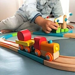 Jouet En Bois Circuit De Train En Bois Grue Junior Small Foot By Legler® - Train En Bois -Jouets En Bois jouet en bois circuit de train en bois grue junior small foot by legler train en bois 5