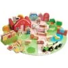 Jouet En Bois Cubes & Formes 53 Piècesjeu 'Ma Ferme Bio' EverEarth® - Jouets En Bois -Jouets En Bois jouet en bois cubes formes jeu ma ferme bio everearth jouets en bois