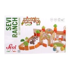 Jouet En Bois De Construction 'Mon Premier Ranch Sevi' 53 Pièces Sevi 1831 - Jouets En Bois -Jouets En Bois jouet en bois de construction mon premier ranch sevi 53 pieces sevi 1831 jouets en bois 2