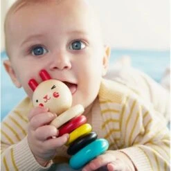 Jouet En Bois Hochet De Disques Lapin Petitcollage® -Jouet En Bois Bébé -Jouets En Bois jouet en bois hochet de disques lapin petitcollage jouet en bois bebe 2