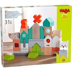 Jouet En Bois Jeu De Construction 31pcs Chien & Chat HABA® - Jouet En Bois -Jouets En Bois jouet en bois jeu de construction 31pcs chien chat haba jouet en bois 5