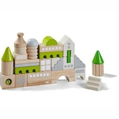 Jouet En Bois Jeu De Construction 28 Pcs Coburg HABA® - Ville En Bois