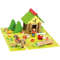 Jouet En BoisJeujura® Kit La Maison Du Bûcheron 50 Pcs | Ref: 8226 - Jouet En Bois Jeujura