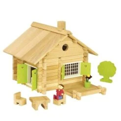 Jouet En BoisJeujura® Maison En Rondins 135 Pcs | Ref: 8043 - Jouet En Bois Jeujura