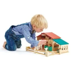Jouet En Bois La Ferme Avec Animaux Tender Leaf Toys® - Jouets Imitation -Jouets En Bois jouet en bois la ferme avec animaux tender leaf toys jouets imitation 3