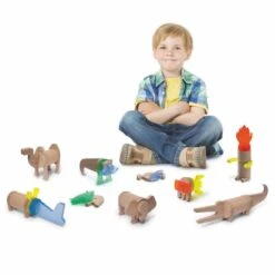 Jouet En Bois Magnétique Faune Imaginaire Eléphant 6 Pièces Lekkid® - Jouets En Bois -Jouets En Bois jouet en bois magnetique faune imaginaire elephant 6 pieces lekkid jouets en bois 5