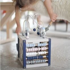 Jouet En Bois Mon Premier Cube D'Activité Pastelles EverEarth® - Jouets D'éveil -Jouets En Bois jouet en bois mon premier cube d activite pastelles everearth jouets d eveil 2