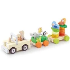 Jouet En Bois Petit Train Safari Sevi 1831® - Jouets écologiques