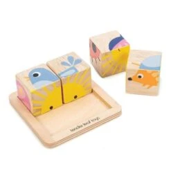 Jouet En Bois Puzzle 4 Cubes Tender Leaf Toys® - Jouet Puzzle En Bois -Jouets En Bois jouet en bois puzzle 4 cubes tender leaf toys jouet puzzle en bois 2