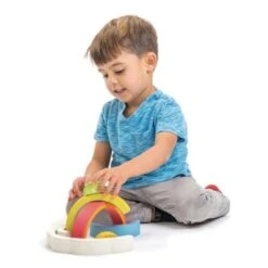 Jouet En Bois Puzzle Tunnel Arc -en-ciel Tender Leaf Toys® - Jouets En Bois -Jouets En Bois jouet en bois puzzle tunnel arc en ciel tender leaf toys 1