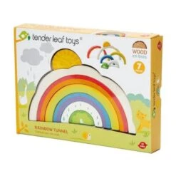 Jouet En Bois Puzzle Tunnel Arc -en-ciel Tender Leaf Toys® - Jouets En Bois -Jouets En Bois jouet en bois puzzle tunnel arc en ciel tender leaf toys 5