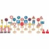 Jouet En Bois Set De Panneaux De Signalisation 25 Pièces Small Foot By Legler® - Petites Voitures -Jouets En Bois jouet en bois set de panneaux de signalisation legler petites voitures