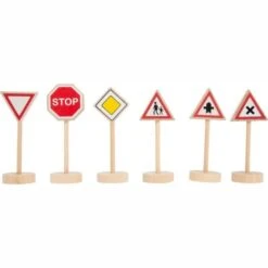 Jouet En Bois Set De Panneaux De Signalisation 25 Pièces Small Foot By Legler® - Petites Voitures -Jouets En Bois jouet en bois set de panneaux de signalisation legler petites voitures 4