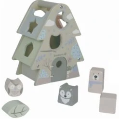 Jouet En Bois Trieur De Formes Maison Sapin EverEarth® - Jouets Bois