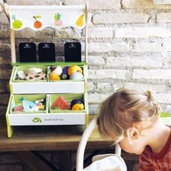 Jouet Marchande En Bois Étal De Marché Tender Leaf Toys® - Jouets Imitation -Jouets En Bois jouet marchande en bois etal de marche tender leaf toys jouets bebe bio 4