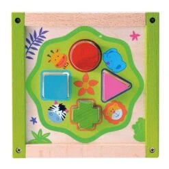 Jouet Mon Premier Cube D'activités EverEarth® - Jouets Bois -Jouets En Bois jouet mon premier cube d activites everearth jouets bois 3