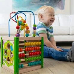 Jouet Mon Premier Cube D'activités EverEarth® - Jouets Bois -Jouets En Bois jouet mon premier cube d activites everearth jouets bois 5