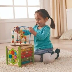 Jouet Mon Premier Cube D'activités EverEarth® - Jouets Bois -Jouets En Bois jouet mon premier cube d activites everearth jouets bois 7