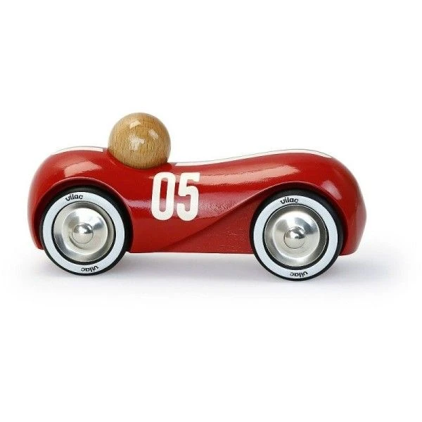 Jouet Petite Voiture StreamLine Vintage Vilac® Rouge - Jouets En Bois 5 Jouet Petite Voiture StreamLine Vintage Vilac® Rouge - Jouets En Bois – Image 3