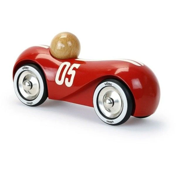 Jouet Petite Voiture StreamLine Vintage Vilac® Rouge - Jouets En Bois 6 Jouet Petite Voiture StreamLine Vintage Vilac® Rouge - Jouets En Bois – Image 4
