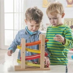 Jouet Rampe De Course Petites VoituresEverEarth® - Jouets Bois -Jouets En Bois jouet rampe de course petites voitures everearth jouets bois 2