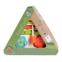 Jouet Set Musical Triangle 2 Faces EverEarth - Jouets Bois -Jouets En Bois jouet set musical triangle 2 faces everearth jouets bois 2